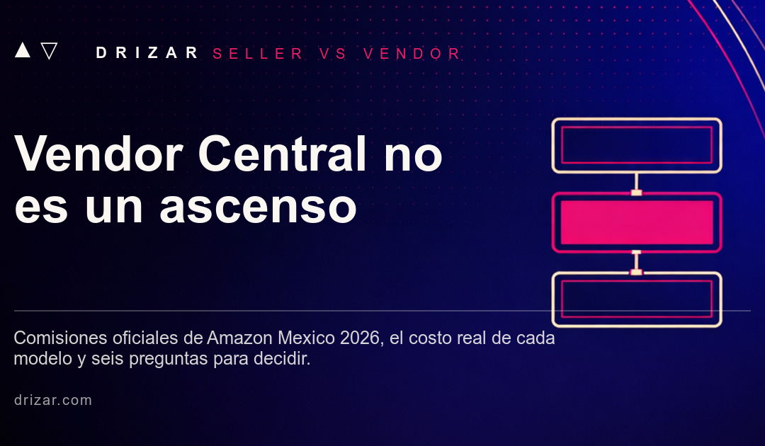 Tarjeta Drizar: Vendor Central no es un ascenso